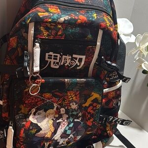 Anime-Themed Kids Backpack - Multicolor